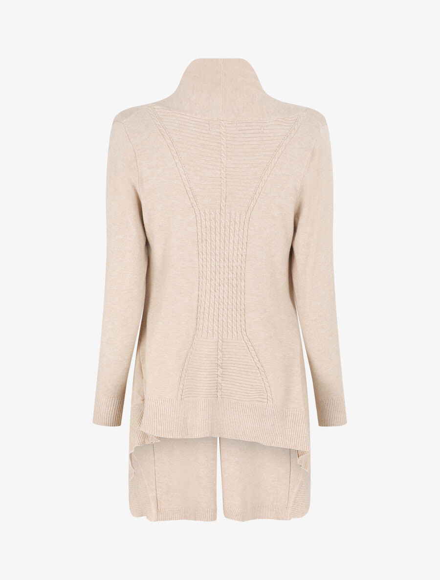 Gilet basique en maille - Beige - 2