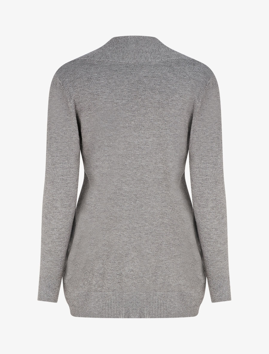 Gilet uni coupe droite - Gris - 2
