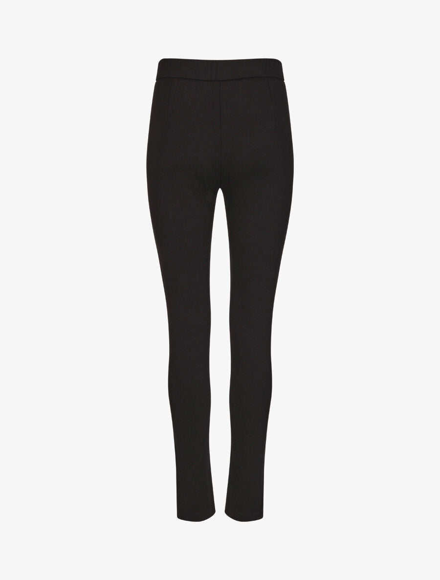 Pantalon slim à taille haute - Noir - 2