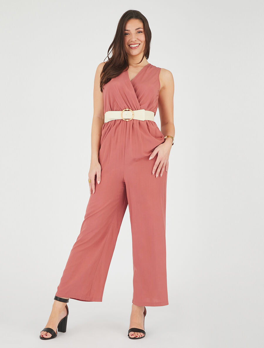 Combinaison fluide sans manches - Corail - 4