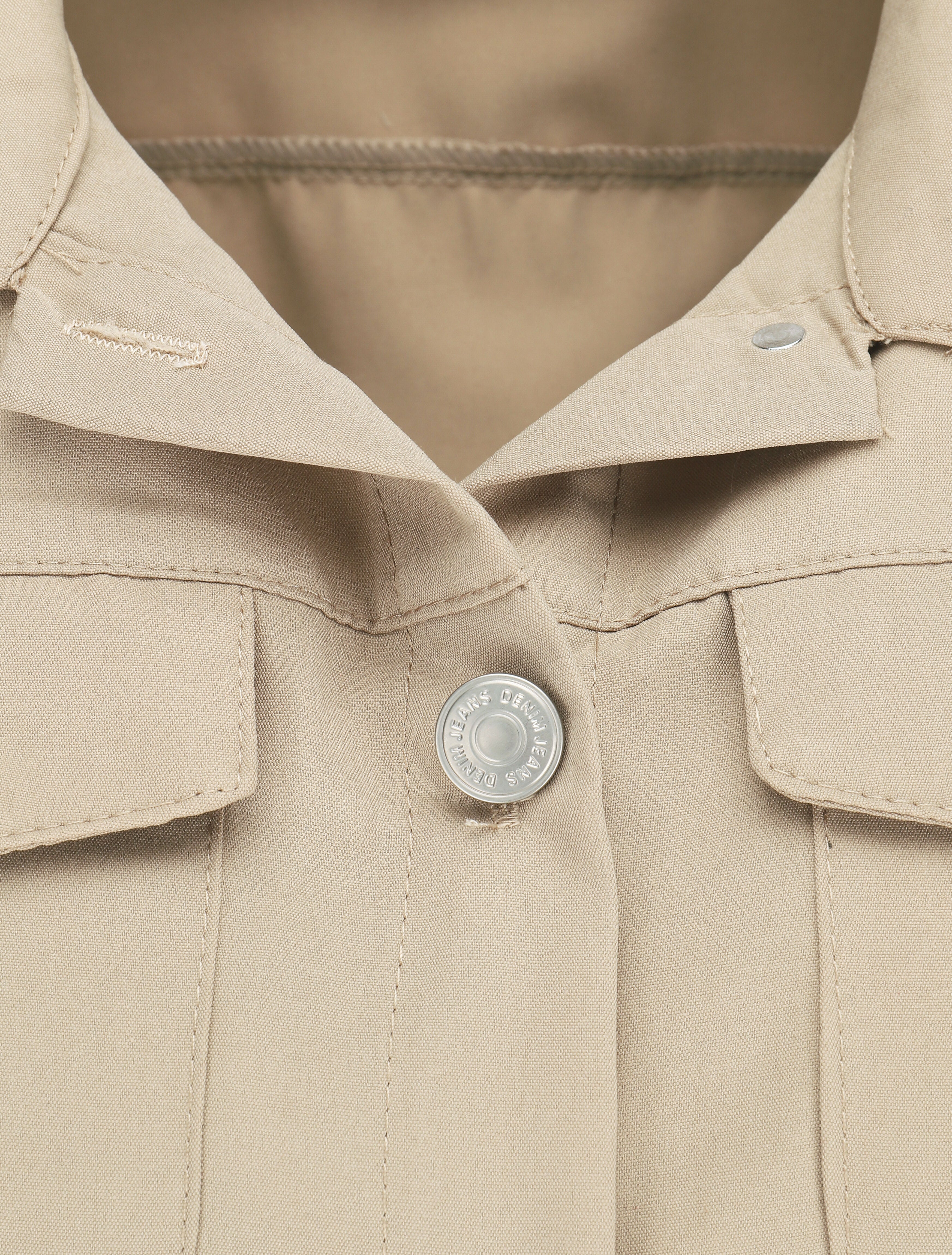 Combishort droite uni sans manches - Beige - 3