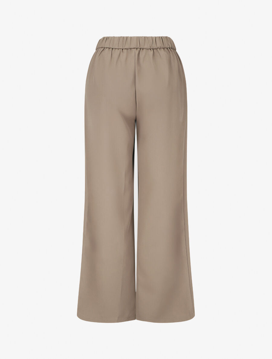 Pantalon ample à boucle style noeud - Taupe - 2