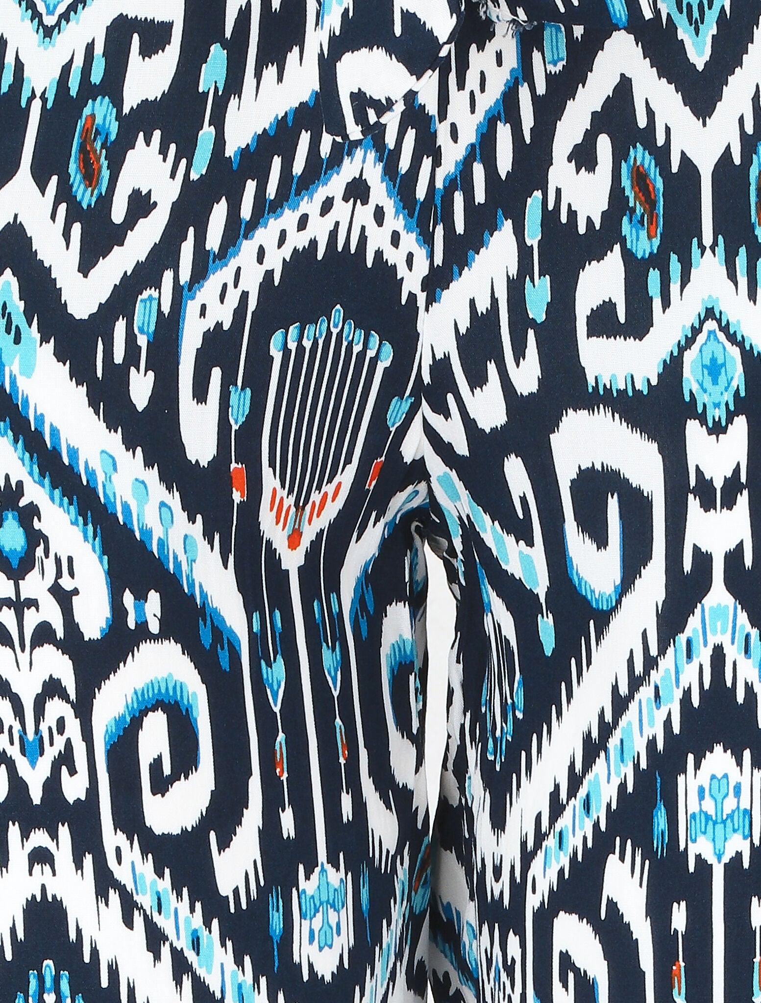 Pantalon fluide à imprimé aztèque - Marine - 3