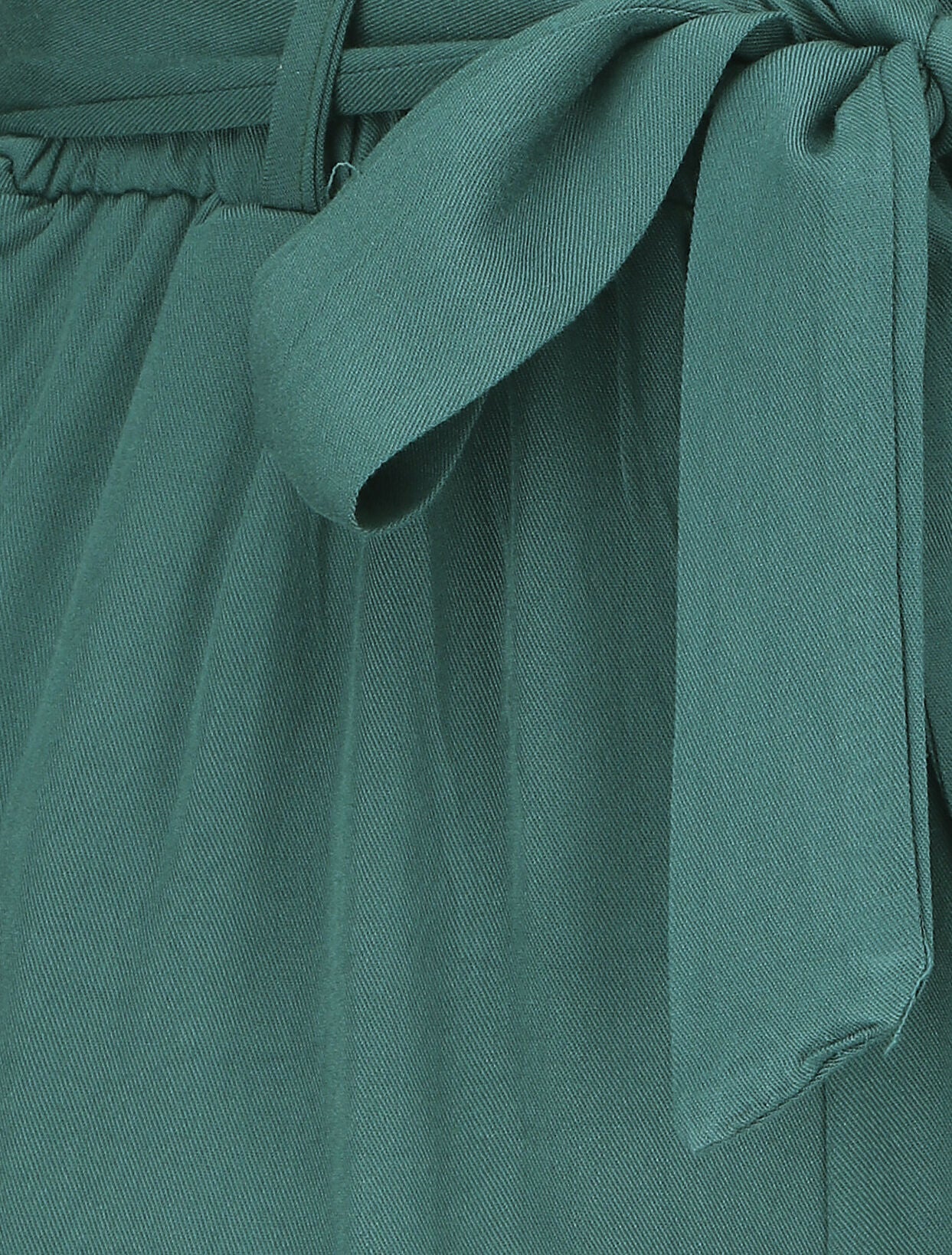 Short fluide uni et ceinturé - Vert - 3