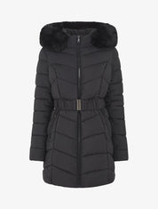 Doudoune cintrée à capuche amovible - Noir - 6