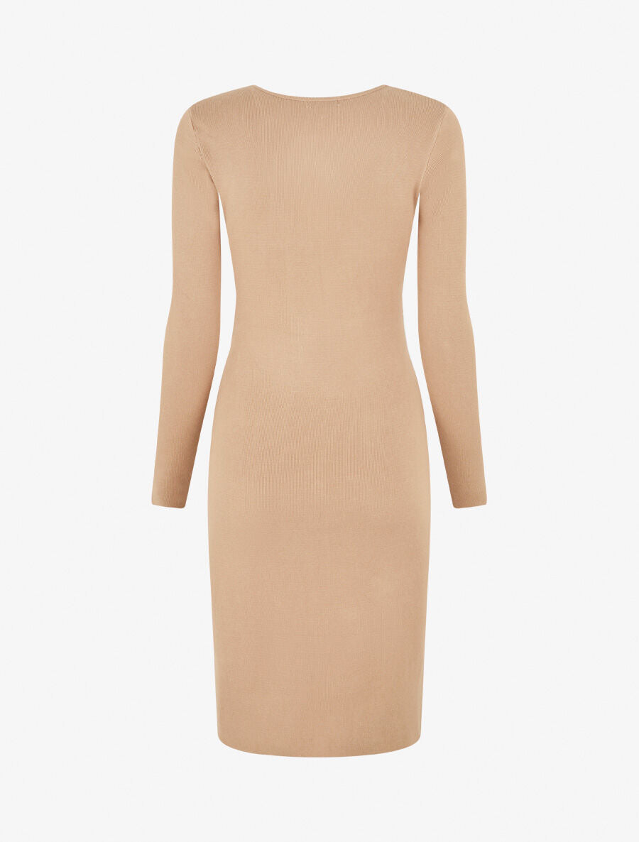 Robe pull à ceinture strassé trompe-l&