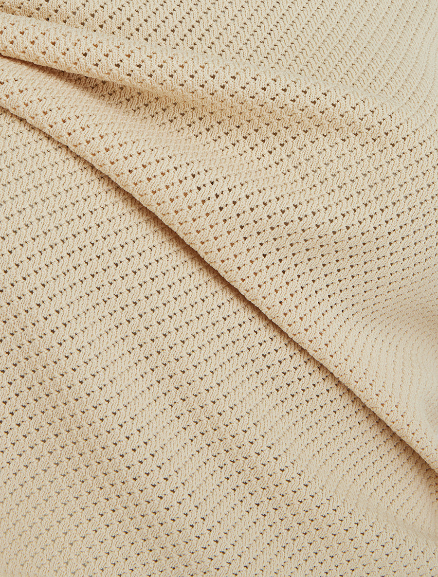 Débardeur en maille ajouré - Beige - 3
