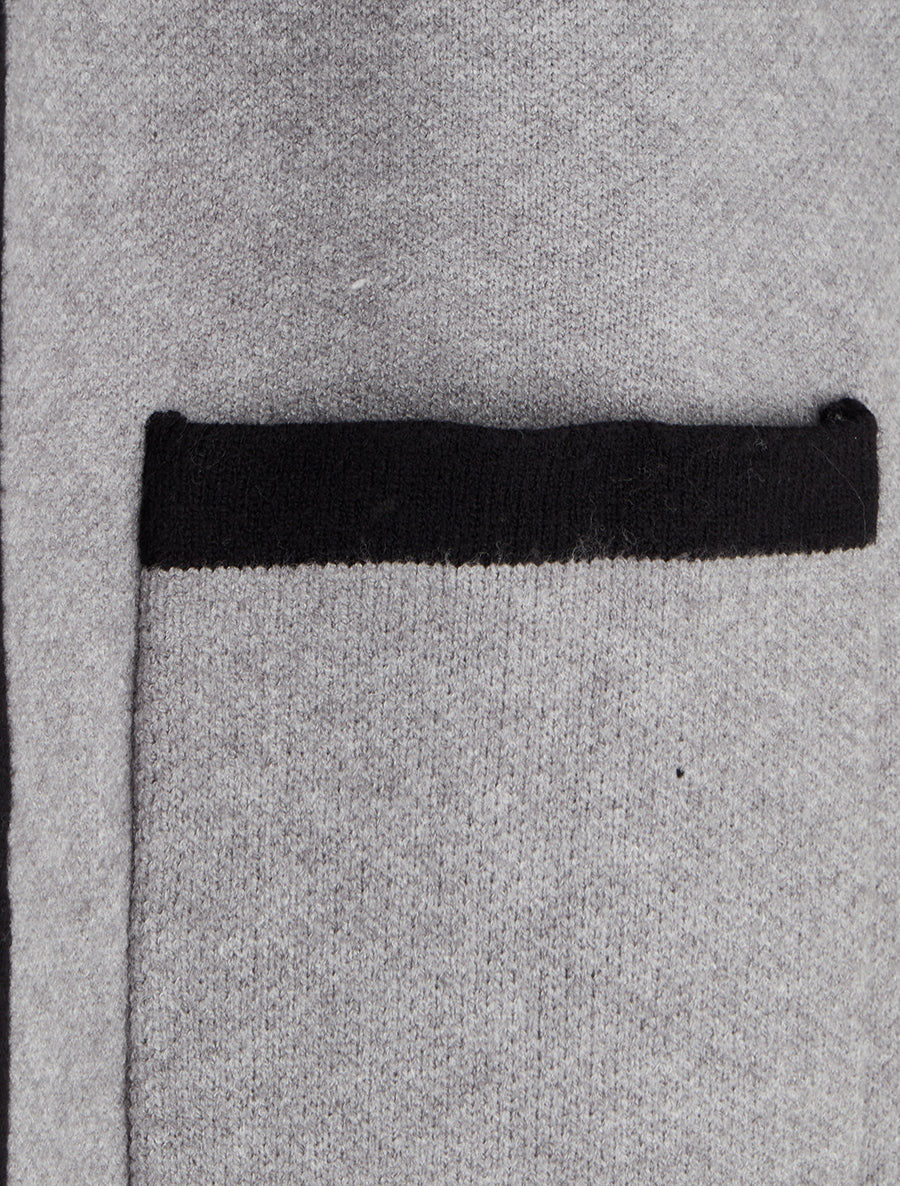 Gilet ouvert à capuche - Gris - 3
