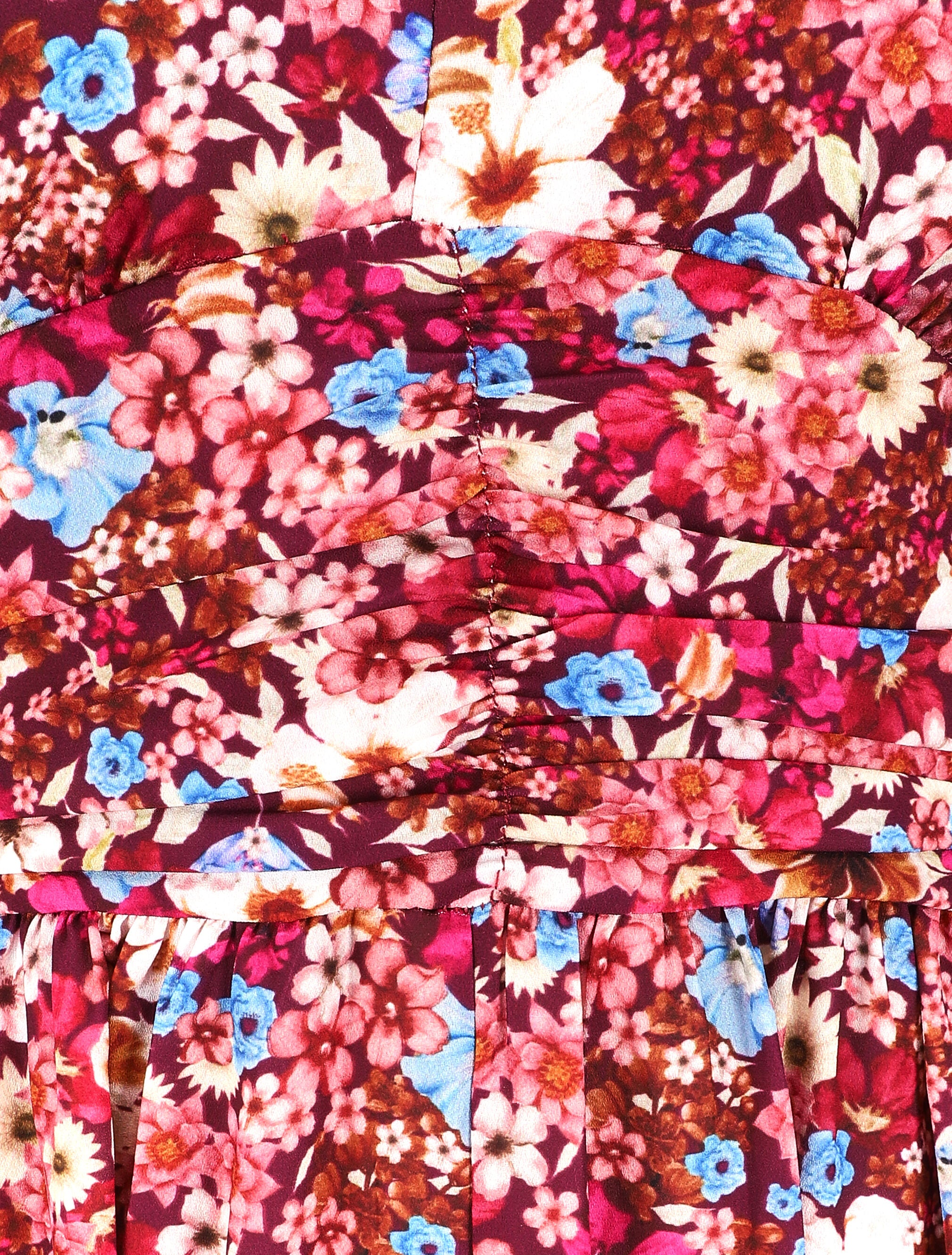 Robe longue à taille empire et imprimé fleurs d&