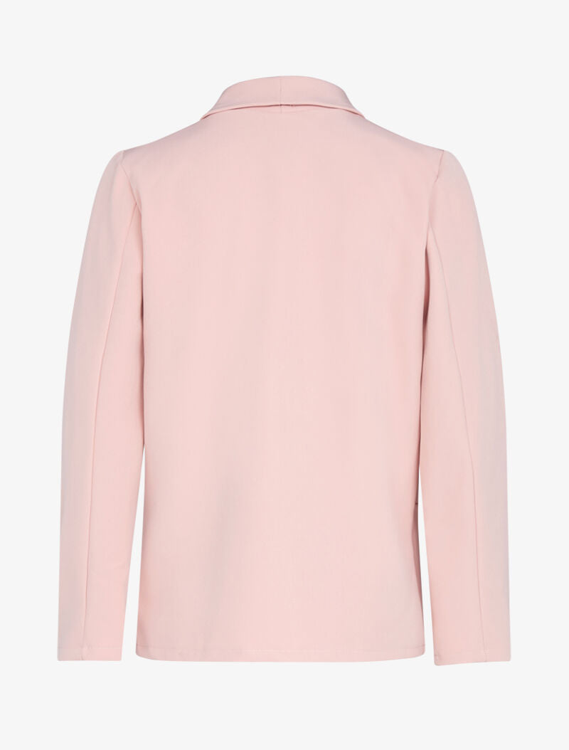 Blazer croisée à boutons décoratifs - Rose - 2