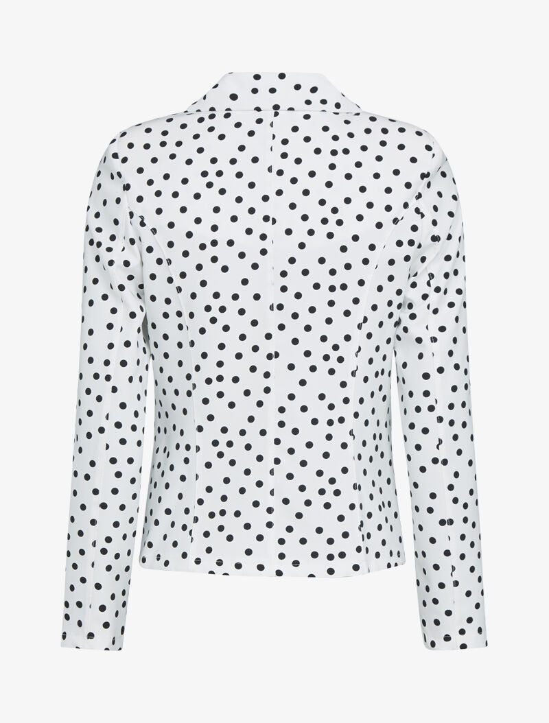 Veste à imprimé pois - Ecru - 2