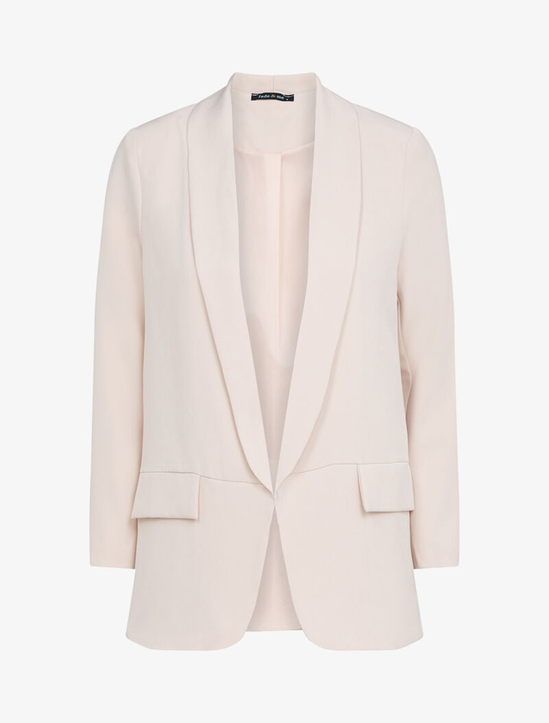 Blazer ouvert à fausses poches - Rose - 3