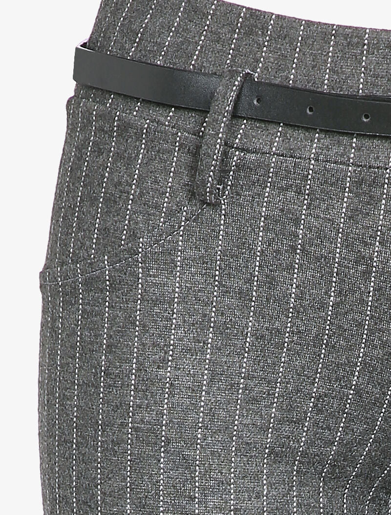 Pantalon slim à rayures - Gris foncé - 3