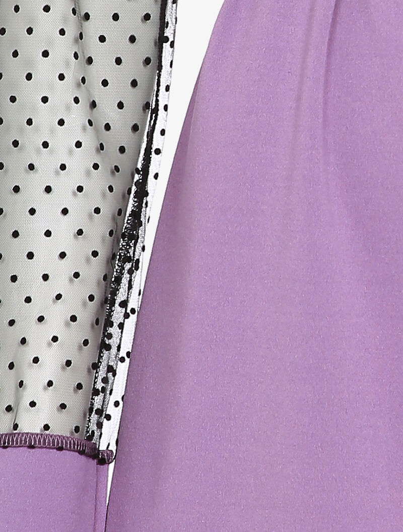 Robe à épaules et manches en plumetis - Lilas - 3