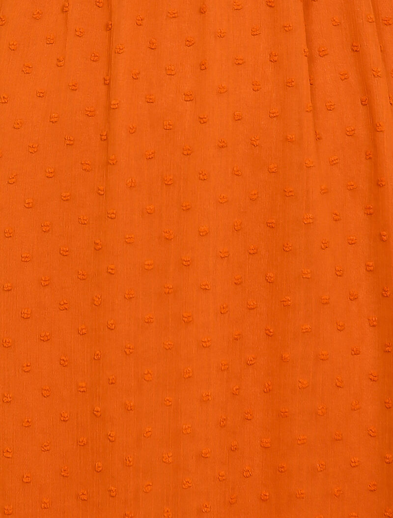 Robe patineuse en plumetis - Orange - 4