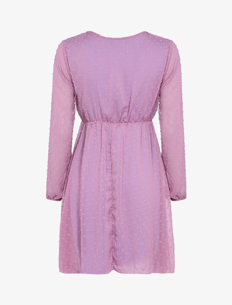 Robe patineuse en plumetis - Lilas - 2