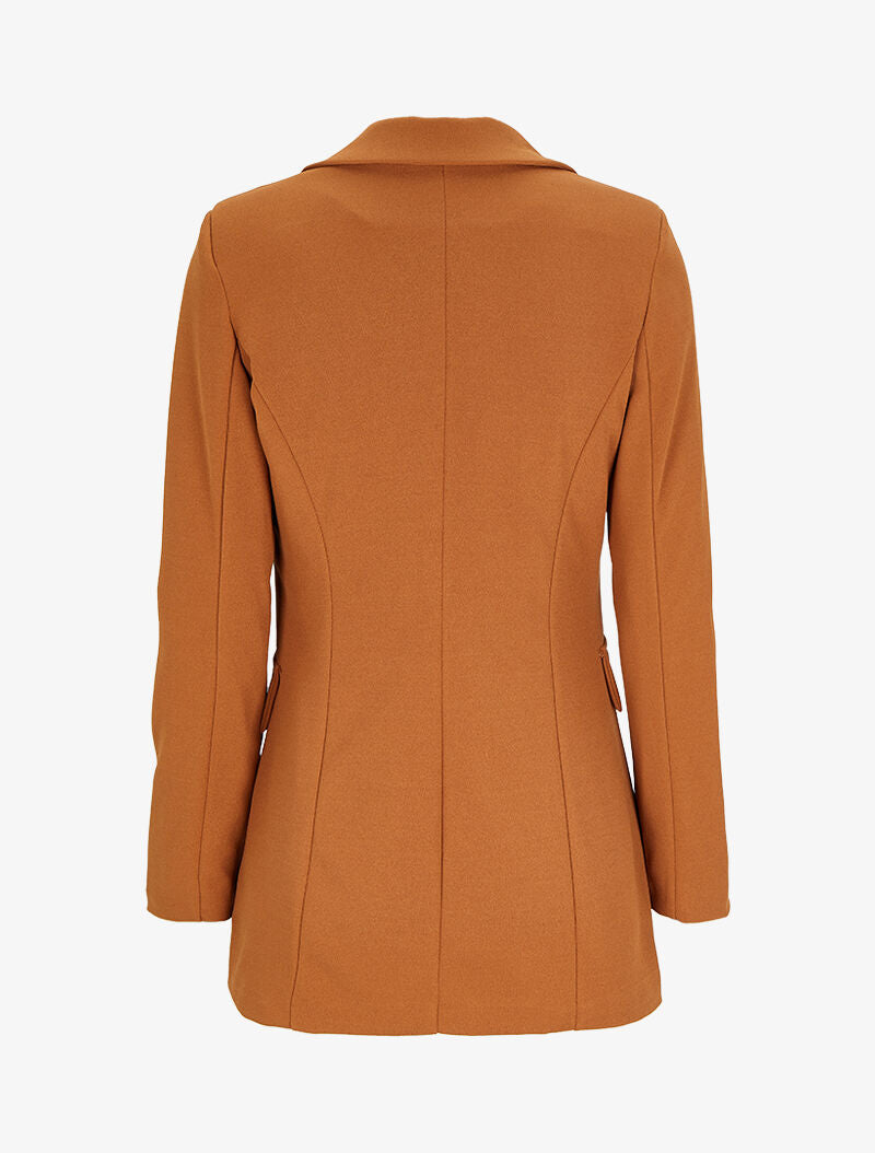 Blazer droit oversize - Camel - 2