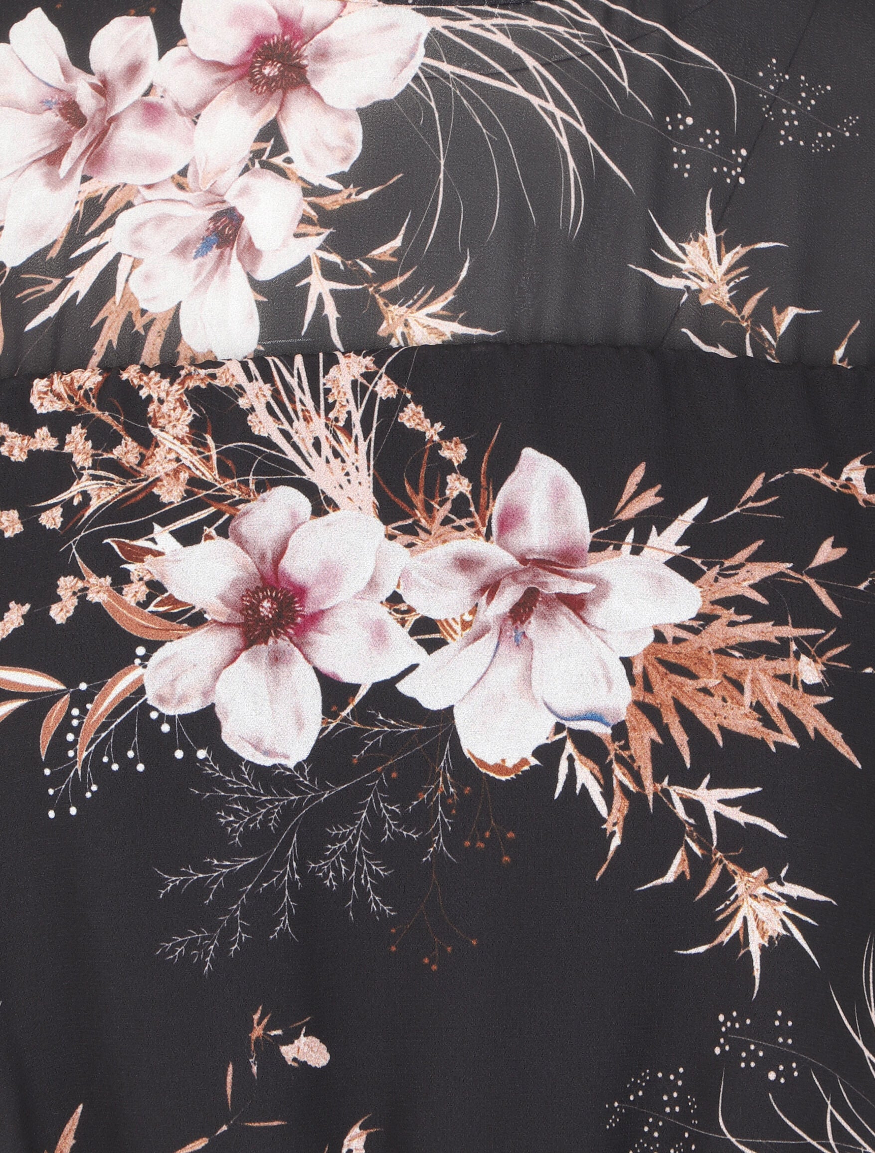 Robe volantée à motif fleurs d&