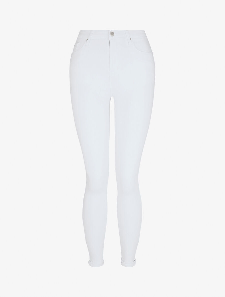 Jean uni coupe skinny - Blanc - 1