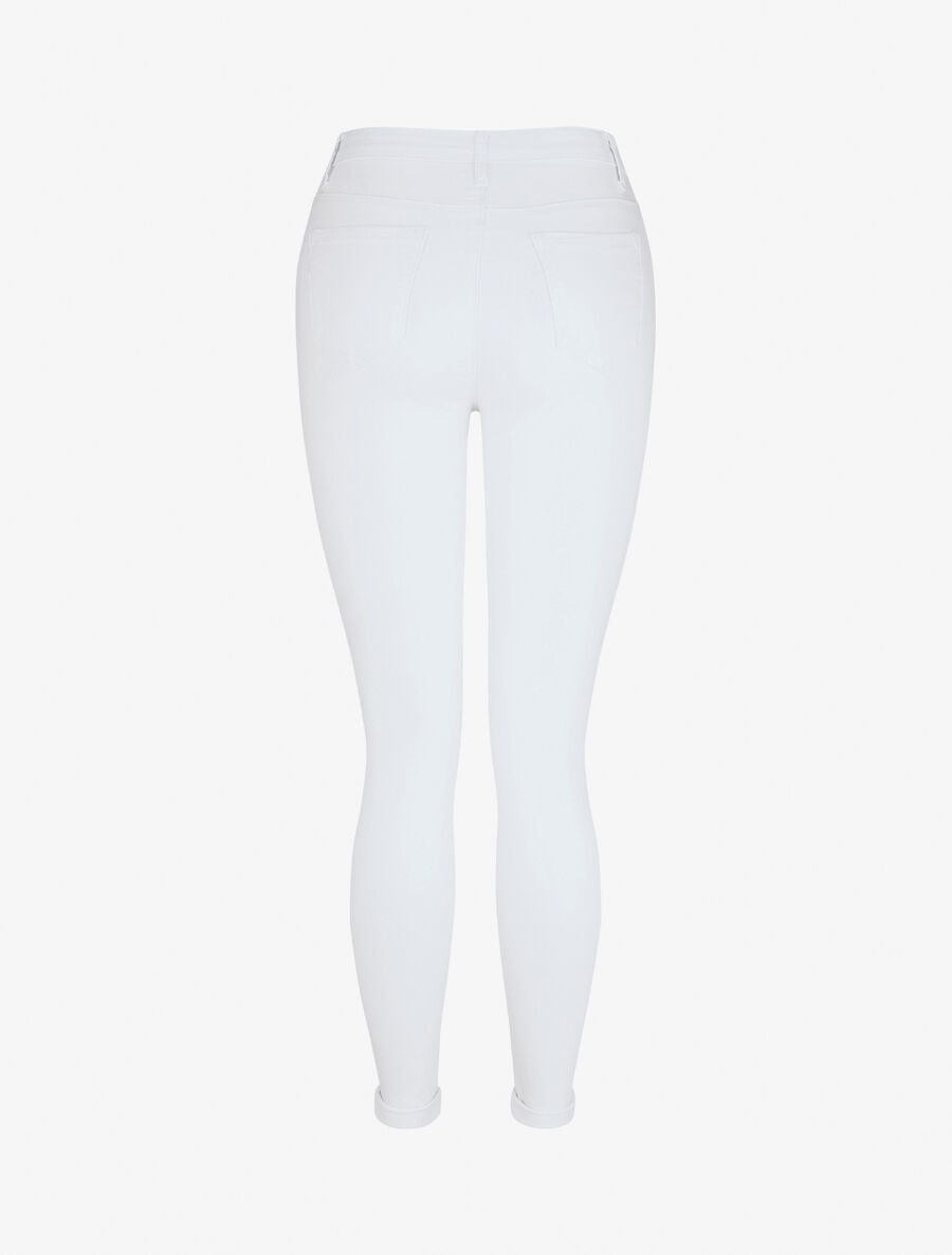 Jean uni coupe skinny - Blanc - 2