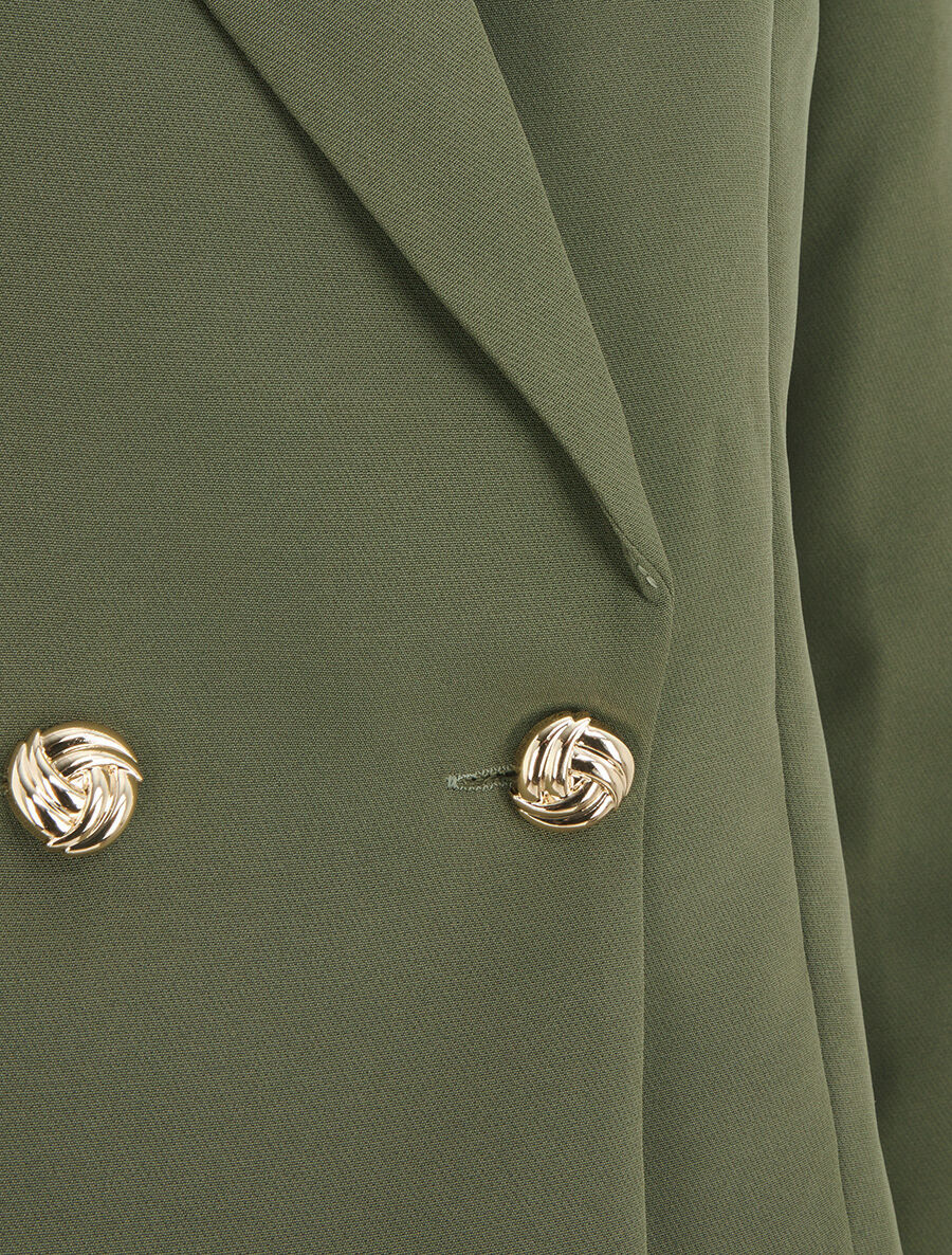 Veste courte unie - Kaki - 3