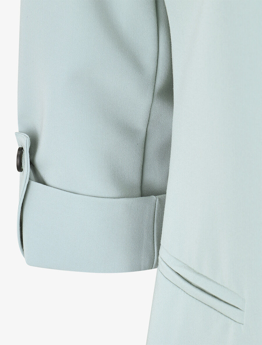 Blazer droit épaulettes et manches 3/4 - Bleu clair - 3