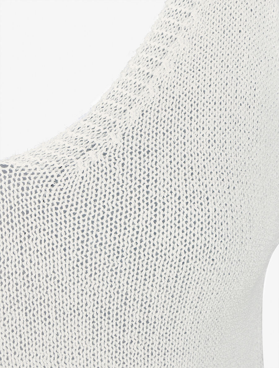 Débardeur en maille à col V - Écru - 3