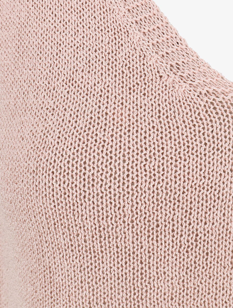 Débardeur en maille à col V - Rose - 3