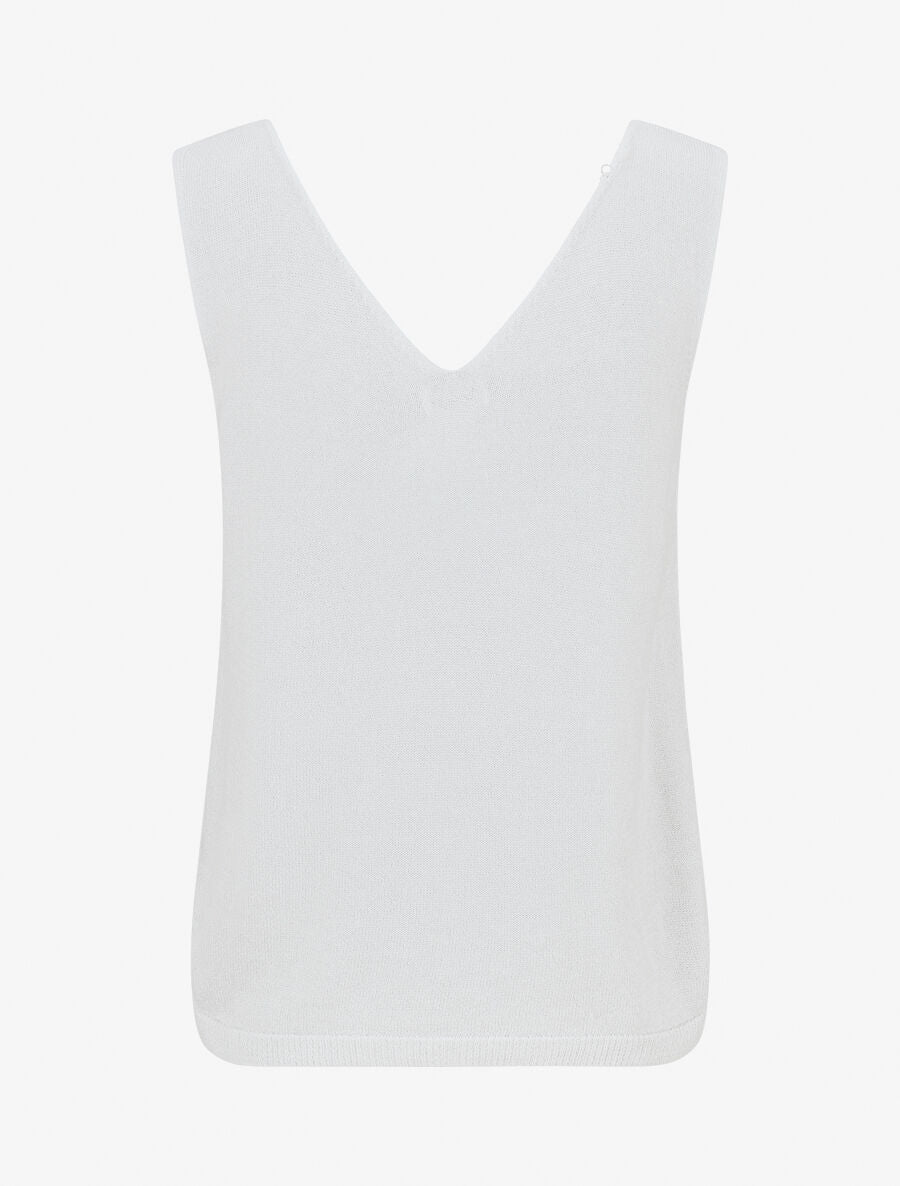 Débardeur en maille irisée - Blanc - 2