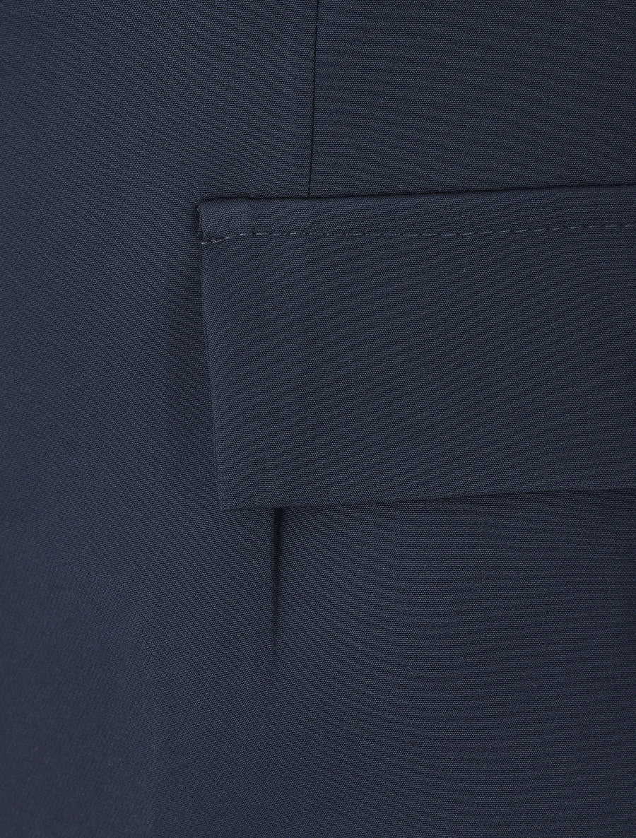 Blazer uni à 1 bouton - Marine - 3