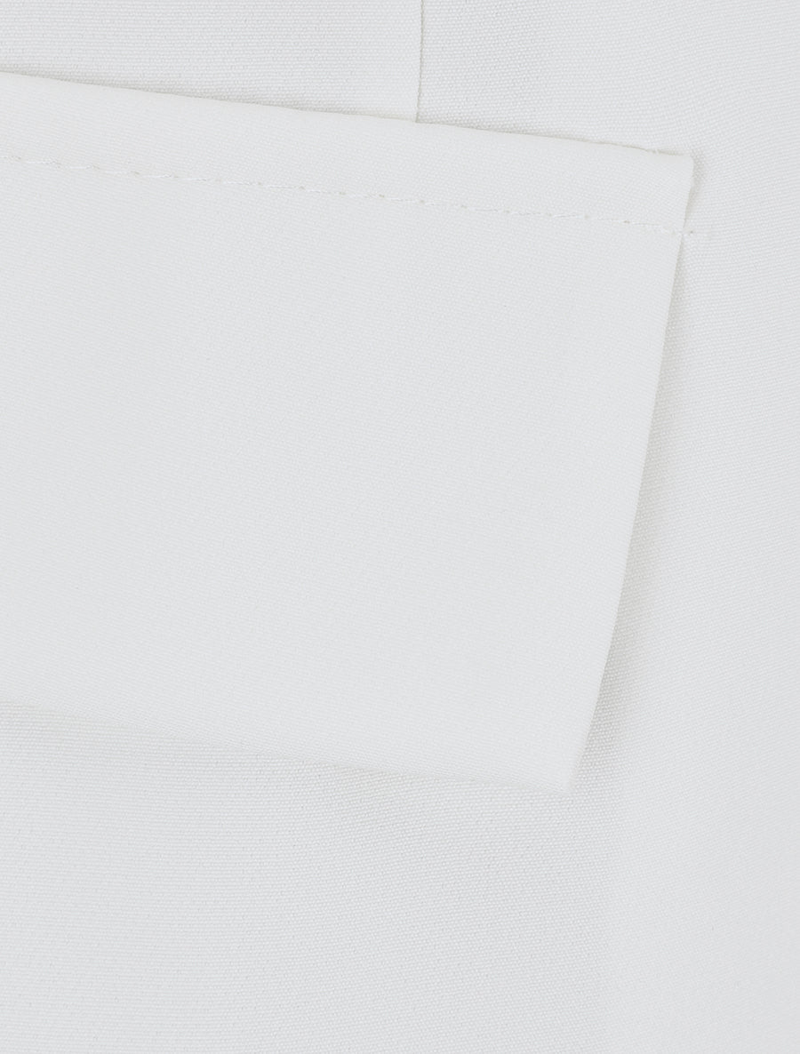 Blazer uni à 1 bouton - Blanc - 3