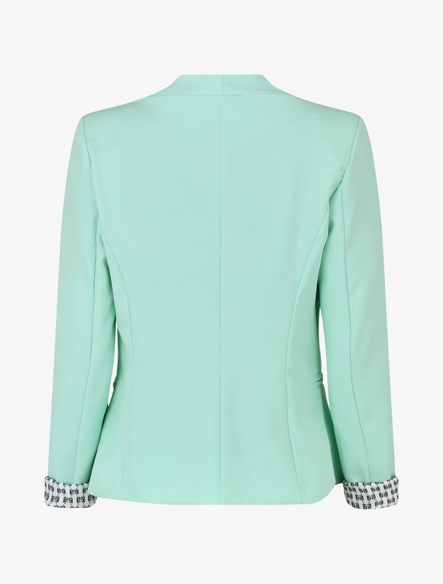 Veste droite à épaulettes - Vert d&