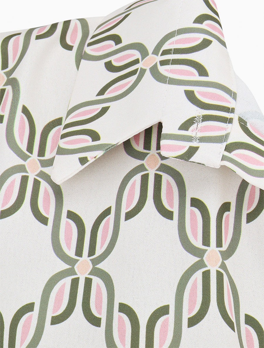 Chemise sans manches à nouer imprimé 70&