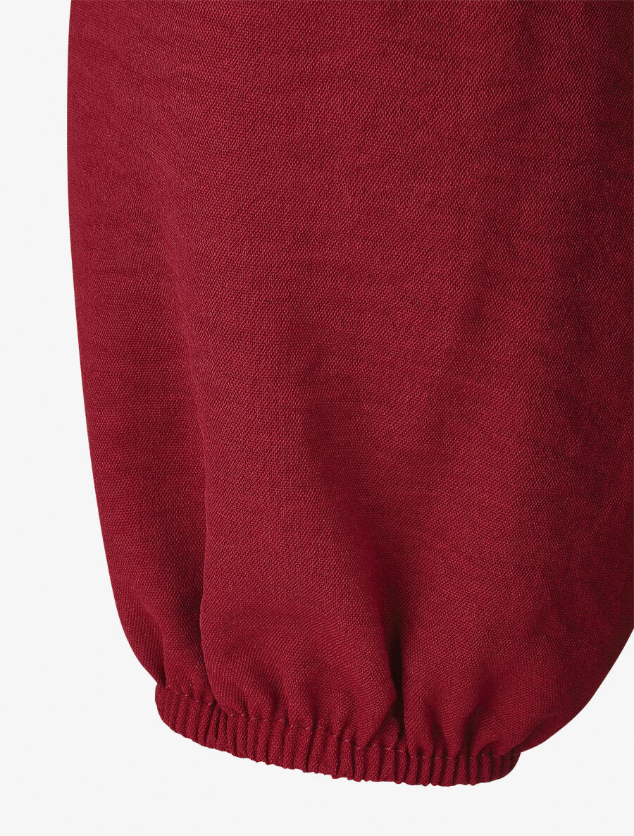 Blouse à plis croisés - Lie de vin - 3