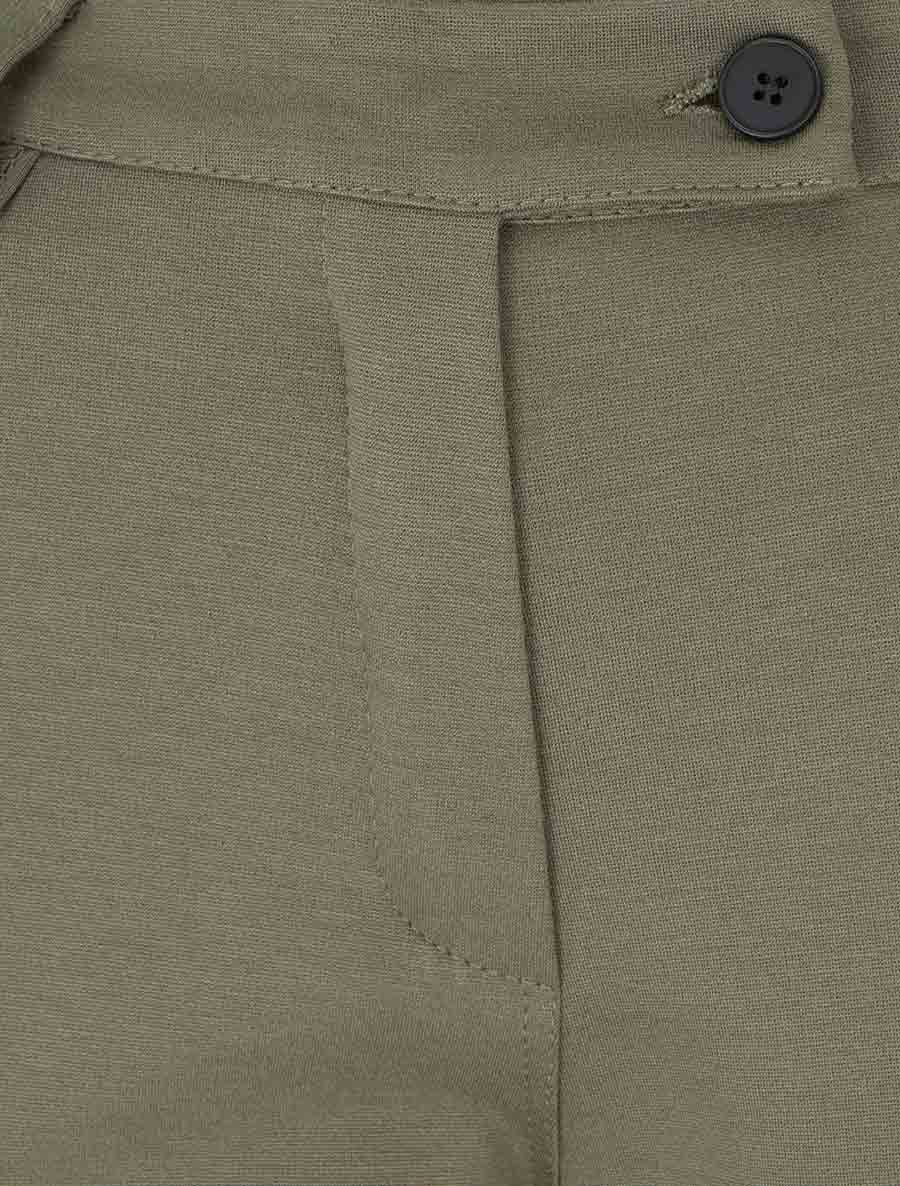 Pantalon slim à revers - Kaki - 3