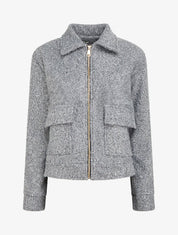 Veste à poches à rabat - Gris