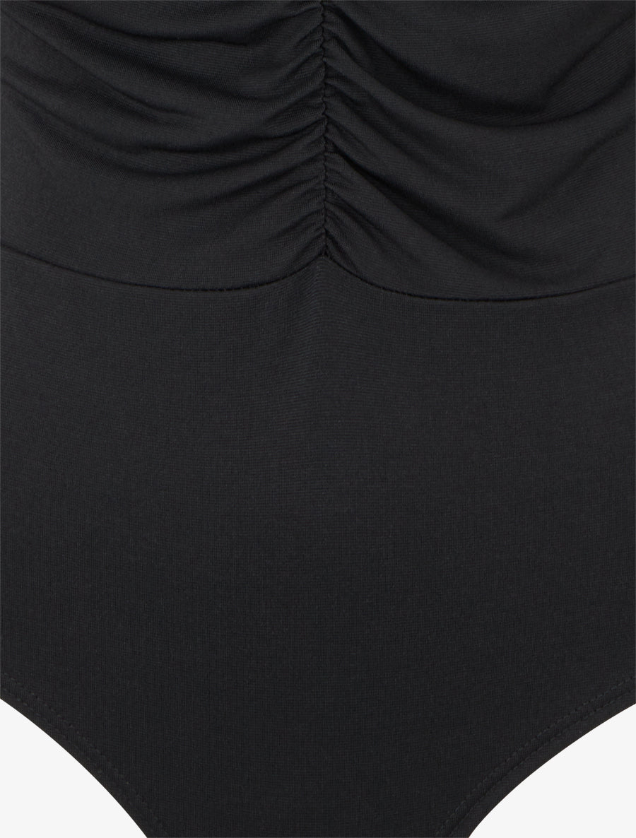 Body stretch à col V - Noir - 3