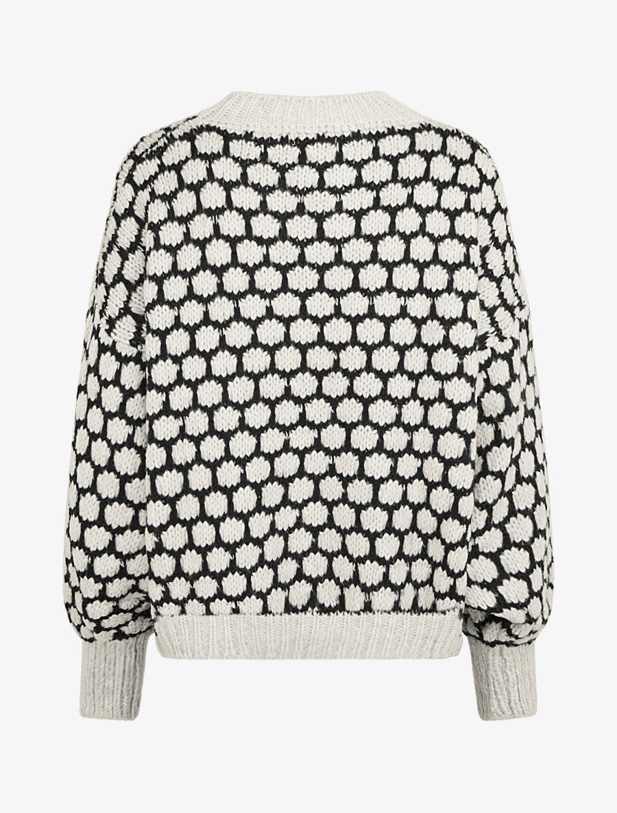 Pull en grosse maille à motif nid d&