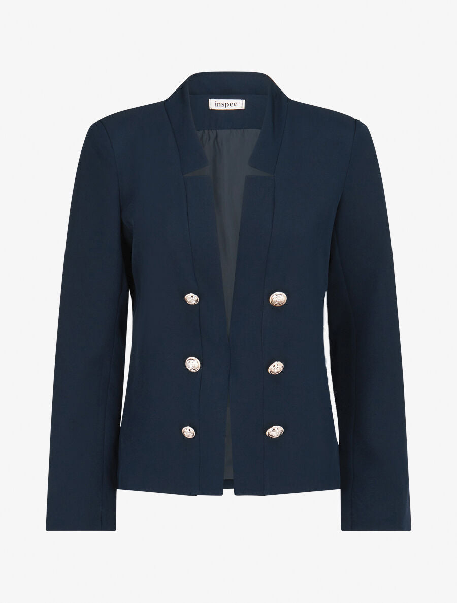 Veste officier à col droit - Marine - 1