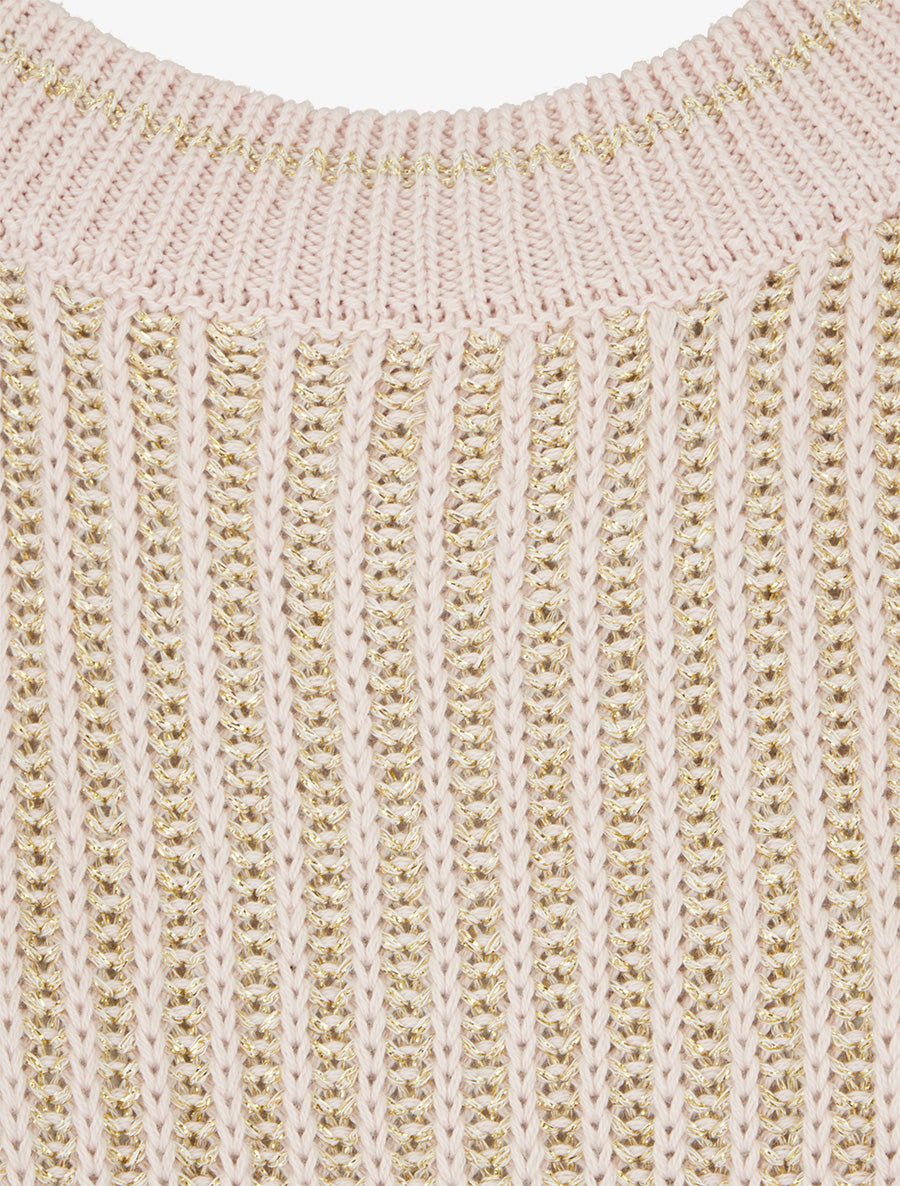 Crop pull irisé - Rose - 3