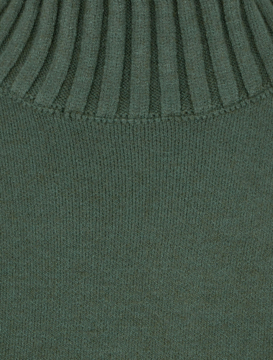 Pull à manches à détail irisé - Kaki - 3