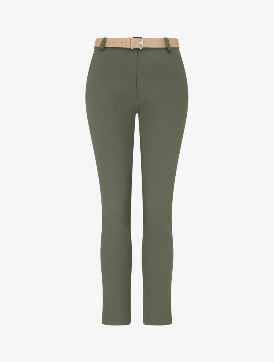 Pantalon droit uni - Kaki - 1