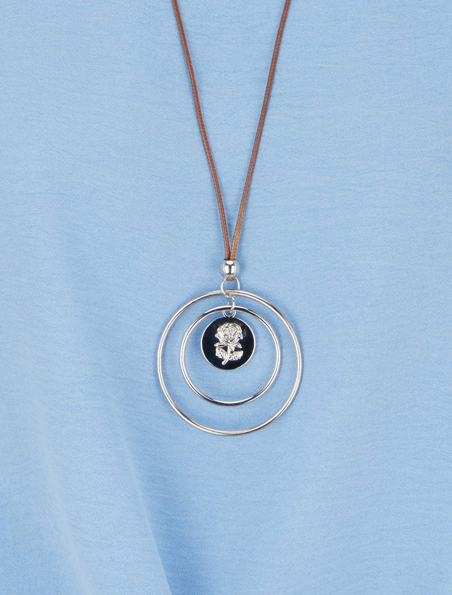 Top uni à nouer et manches courtes - Bleu ciel - 3