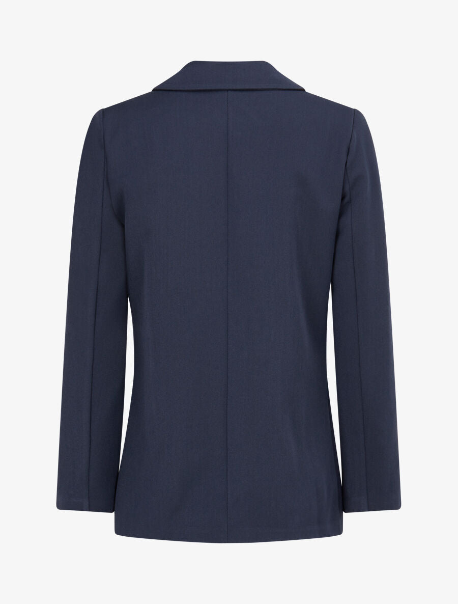 Veste basique cintrée à 2 boutons - Marine - 2
