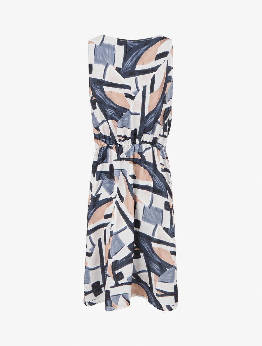 Robe droite à taille élastiquée - Noir - 2