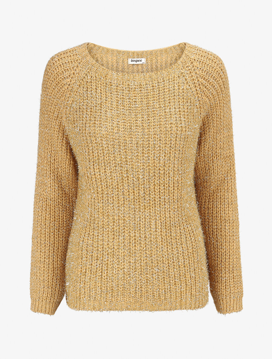 Pull en maille irisée - Or - 1