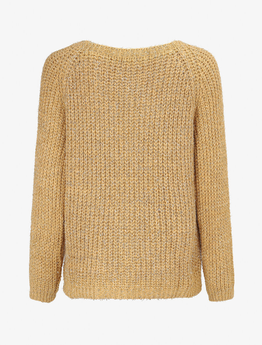 Pull en maille irisée - Or - 2
