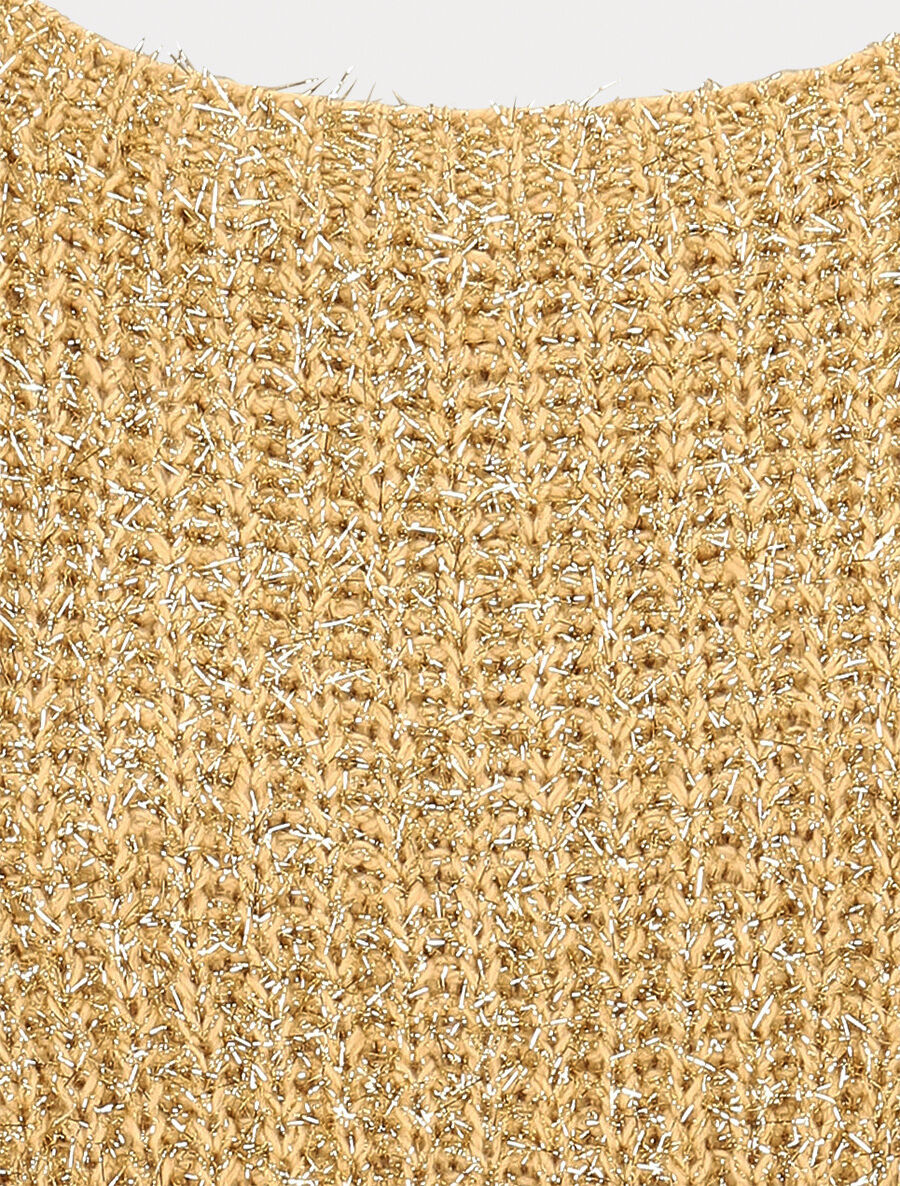 Pull en maille irisée - Or - 3