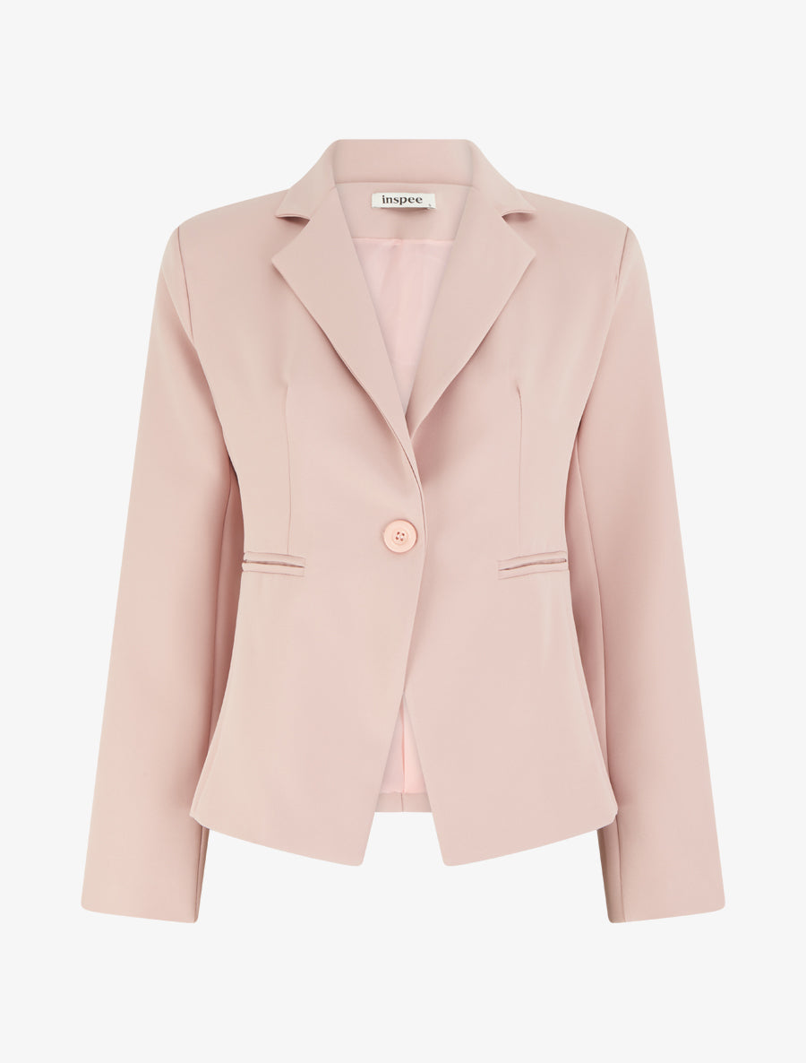 Blazer droit classique - Rose - 1