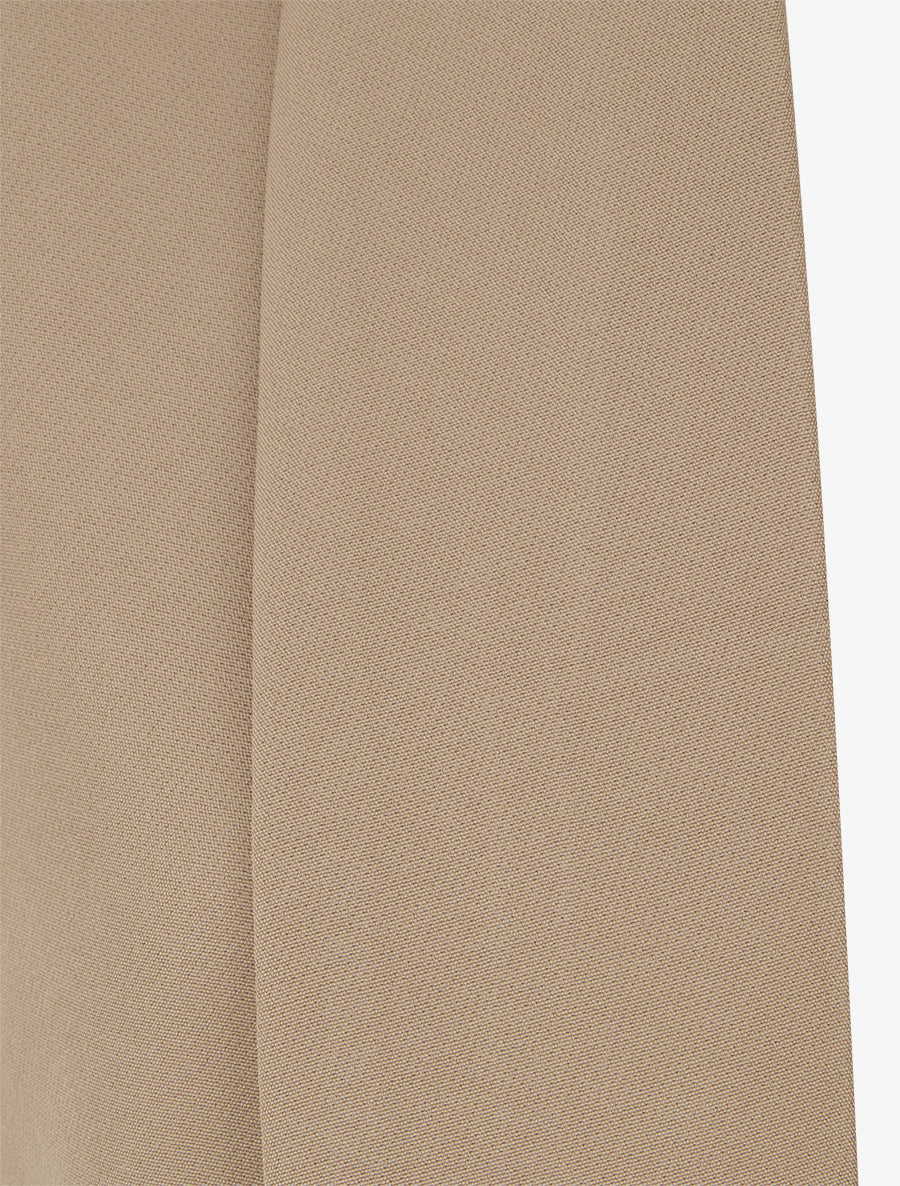 Blazer uni à manches froncées - Taupe - 3